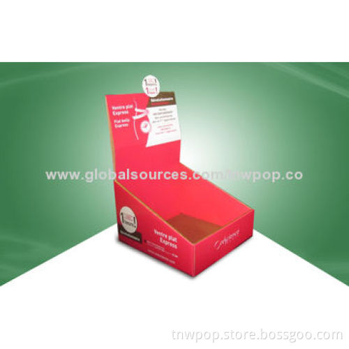 POP Cardboard Shipper Display, Strong/100% Eco-friendly Material/Customized Sizes and Designs
